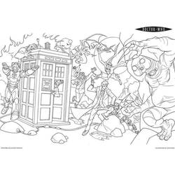 Dibujo para colorear: Doctor Who (Películas y Series de TV) #153108 - Dibujos para Colorear e Imprimir Gratis