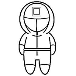 Dibujo para colorear: El Juego del Calamar (Películas y Series de TV) #176275 - Dibujos para Colorear e Imprimir Gratis