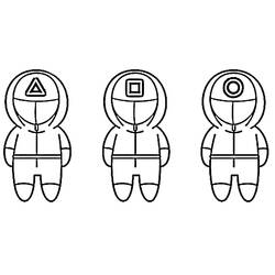 Dibujo para colorear: El Juego del Calamar (Películas y Series de TV) #176278 - Dibujos para Colorear e Imprimir Gratis