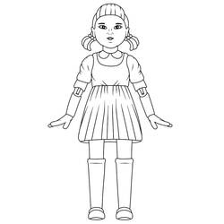 Dibujo para colorear: El Juego del Calamar (Películas y Series de TV) #176282 - Dibujos para Colorear e Imprimir Gratis