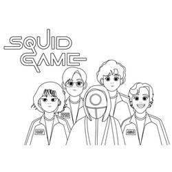 Dibujo para colorear: El Juego del Calamar (Películas y Series de TV) #176284 - Dibujos para Colorear e Imprimir Gratis