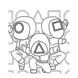 Dibujo para colorear: El Juego del Calamar (Películas y Series de TV) #176290 - Dibujos para Colorear e Imprimir Gratis