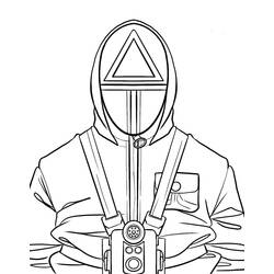 Dibujo para colorear: El Juego del Calamar (Películas y Series de TV) #176295 - Dibujos para Colorear e Imprimir Gratis