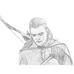 Dibujo para colorear: El Señor de los Anillos (Películas y Series de TV) #70003 - Dibujos para Colorear e Imprimir Gratis