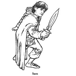 Dibujo para colorear: El Señor de los Anillos (Películas y Series de TV) #70012 - Dibujos para Colorear e Imprimir Gratis