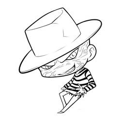 Dibujo para colorear: Freddy Krueger (Películas y Series de TV) #202272 - Dibujos para Colorear e Imprimir Gratis