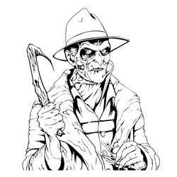 Dibujo para colorear: Freddy Krueger (Películas y Series de TV) #202275 - Dibujos para Colorear e Imprimir Gratis