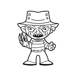 Dibujo para colorear: Freddy Krueger (Películas y Series de TV) #202276 - Dibujos para Colorear e Imprimir Gratis