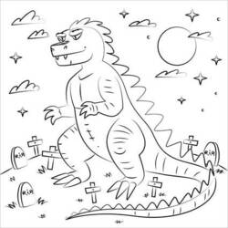 Dibujo para colorear: Godzilla (Películas y Series de TV) #173066 - Dibujos para Colorear e Imprimir Gratis