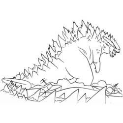 Dibujo para colorear: Godzilla (Películas y Series de TV) #173069 - Dibujos para Colorear e Imprimir Gratis