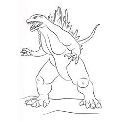 Dibujo para colorear: Godzilla (Películas y Series de TV) #173072 - Dibujos para Colorear e Imprimir Gratis
