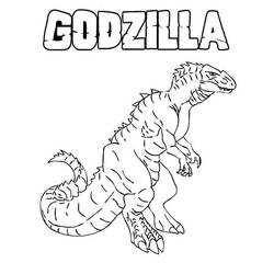 Dibujo para colorear: Godzilla (Películas y Series de TV) #173074 - Dibujos para Colorear e Imprimir Gratis