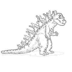 Dibujo para colorear: Godzilla (Películas y Series de TV) #173079 - Dibujos para Colorear e Imprimir Gratis