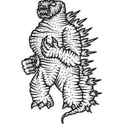 Dibujo para colorear: Godzilla (Películas y Series de TV) #173080 - Dibujos para Colorear e Imprimir Gratis