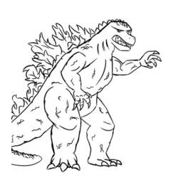 Dibujo para colorear: Godzilla (Películas y Series de TV) #173084 - Dibujos para Colorear e Imprimir Gratis