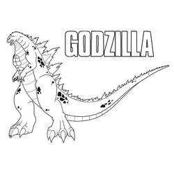 Dibujo para colorear: Godzilla (Películas y Series de TV) #173087 - Dibujos para Colorear e Imprimir Gratis