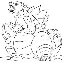 Dibujo para colorear: Godzilla (Películas y Series de TV) #173088 - Dibujos para Colorear e Imprimir Gratis