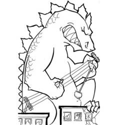 Dibujo para colorear: Godzilla (Películas y Series de TV) #173089 - Dibujos para Colorear e Imprimir Gratis