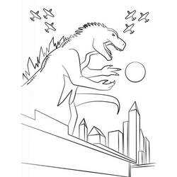 Dibujo para colorear: Godzilla (Películas y Series de TV) #173090 - Dibujos para Colorear e Imprimir Gratis