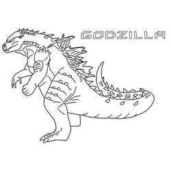 Dibujo para colorear: Godzilla (Películas y Series de TV) #173091 - Dibujos para Colorear e Imprimir Gratis