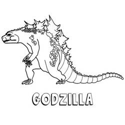 Dibujo para colorear: Godzilla (Películas y Series de TV) #173092 - Dibujos para Colorear e Imprimir Gratis