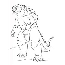 Dibujo para colorear: Godzilla (Películas y Series de TV) #173094 - Dibujos para Colorear e Imprimir Gratis