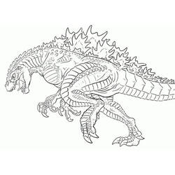 Dibujo para colorear: Godzilla (Películas y Series de TV) #173095 - Dibujos para Colorear e Imprimir Gratis