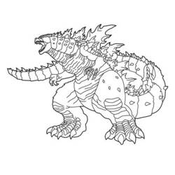 Dibujo para colorear: Godzilla (Películas y Series de TV) #173096 - Dibujos para Colorear e Imprimir Gratis