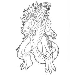 Dibujo para colorear: Godzilla (Películas y Series de TV) #173103 - Dibujos para Colorear e Imprimir Gratis