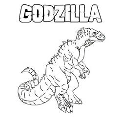 Dibujo para colorear: Godzilla (Películas y Series de TV) #173106 - Dibujos para Colorear e Imprimir Gratis