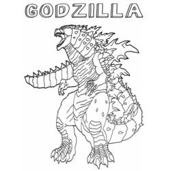 Dibujo para colorear: Godzilla (Películas y Series de TV) #173109 - Dibujos para Colorear e Imprimir Gratis