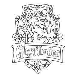 Dibujos para colorear: Gryffondor - Dibujos para Colorear e Imprimir Gratis
