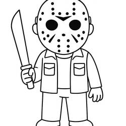 Dibujo Jason Voorhees (Películas y Series de TV) #222076 para imprimir y colorear