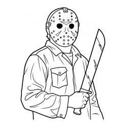 Dibujo Jason Voorhees (Películas y Series de TV) #222077 para imprimir y colorear