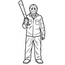 Dibujo Jason Voorhees (Películas y Series de TV) #222080 para imprimir y colorear