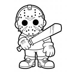 Dibujo Jason Voorhees (Películas y Series de TV) #222085 para imprimir y colorear