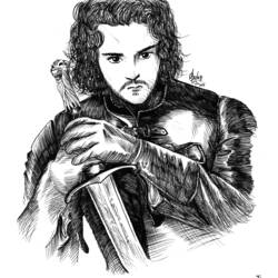Dibujo para colorear: Juego de Tronos (Películas y Series de TV) #151773 - Dibujos para Colorear e Imprimir Gratis
