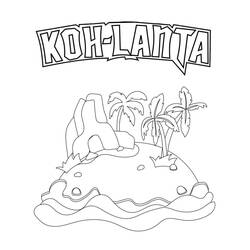 Dibujo para colorear: Koh Lanta (Películas y Series de TV) #214363 - Dibujos para Colorear e Imprimir Gratis
