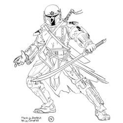 Dibujo para colorear: La Guerra de las Galaxias (Películas y Series de TV) #70560 - Dibujos para Colorear e Imprimir Gratis