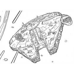 Dibujo para colorear: La Guerra de las Galaxias (Películas y Series de TV) #70741 - Dibujos para Colorear e Imprimir Gratis