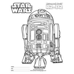Dibujo para colorear: La Guerra de las Galaxias (Películas y Series de TV) #70809 - Dibujos para Colorear e Imprimir Gratis