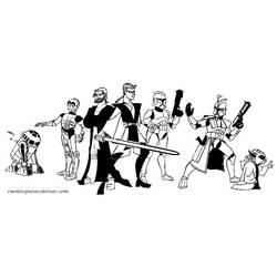 Dibujo para colorear: La Guerra de las Galaxias (Películas y Series de TV) #70839 - Dibujos para Colorear e Imprimir Gratis