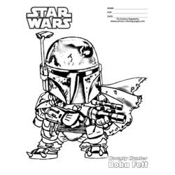 Dibujo para colorear: La Guerra de las Galaxias (Películas y Series de TV) #70865 - Dibujos para Colorear e Imprimir Gratis
