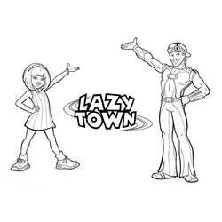 Dibujo para colorear: Lazytown (Películas y Series de TV) #150805 - Dibujos para Colorear e Imprimir Gratis
