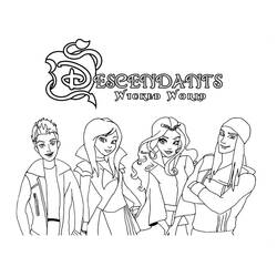 Dibujo para colorear: Los Descendientes (Películas y Series de TV) #203575 - Dibujos para Colorear e Imprimir Gratis