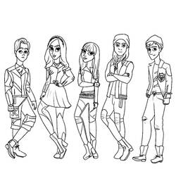 Dibujo para colorear: Los Descendientes (Películas y Series de TV) #203577 - Dibujos para Colorear e Imprimir Gratis