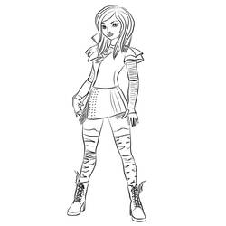 Dibujo para colorear: Los Descendientes (Películas y Series de TV) #203593 - Dibujos para Colorear e Imprimir Gratis