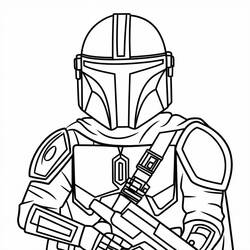 Dibujo Mandaloriano (Películas y Series de TV) #222051 para imprimir y colorear