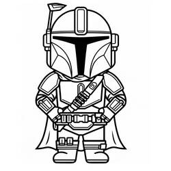 Dibujo Mandaloriano (Películas y Series de TV) #222053 para imprimir y colorear