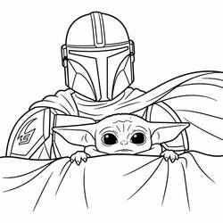 Dibujo Mandaloriano (Películas y Series de TV) #222059 para imprimir y colorear